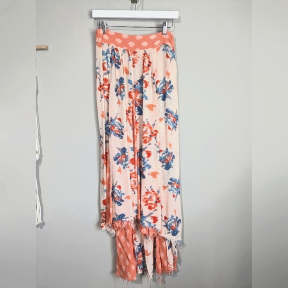 Free People Patchwork Panel Raw Hem Maxi Uneven H… - image 4